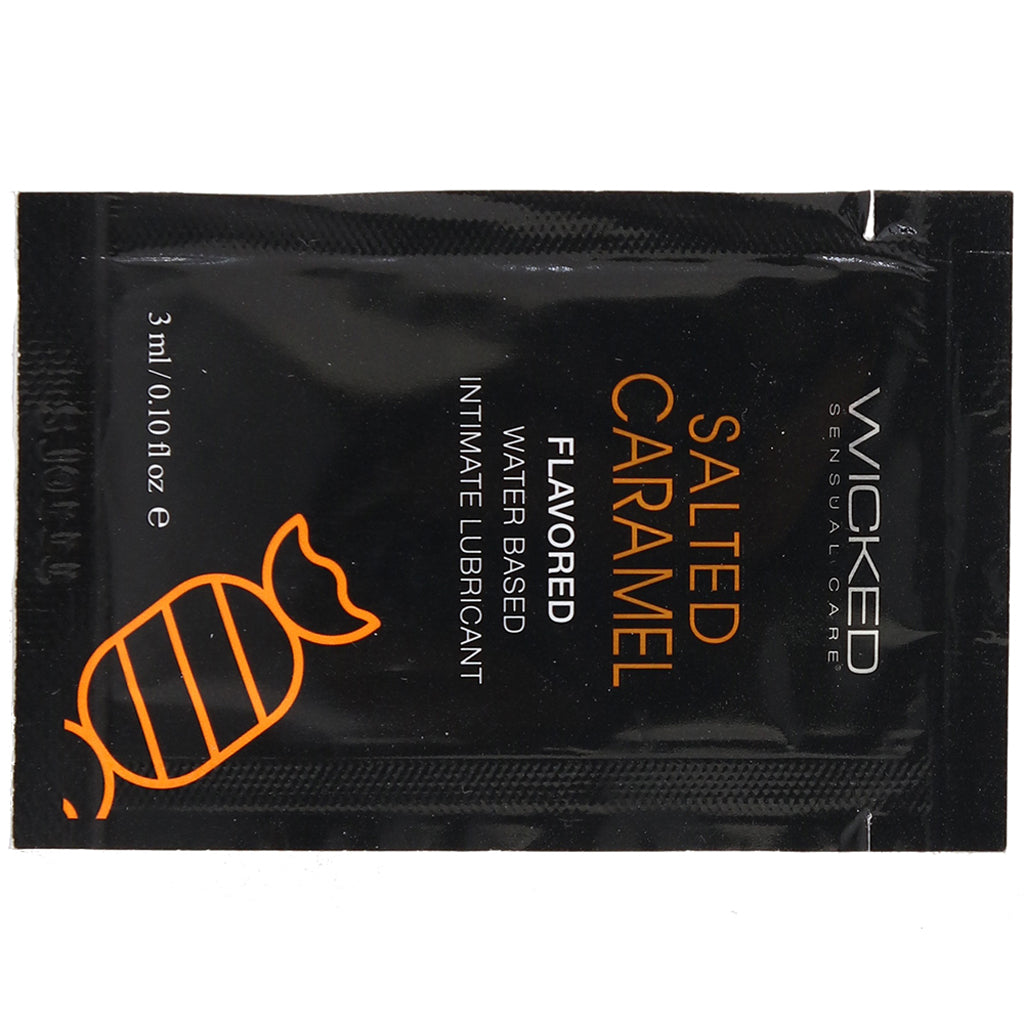 Aqua Flavored Lube .10oz/3ml in Salted Caramel - Tophatter's Adult Products Lubes and Lotions > Flavored Sex Lubes - Tophatter Daily Deals