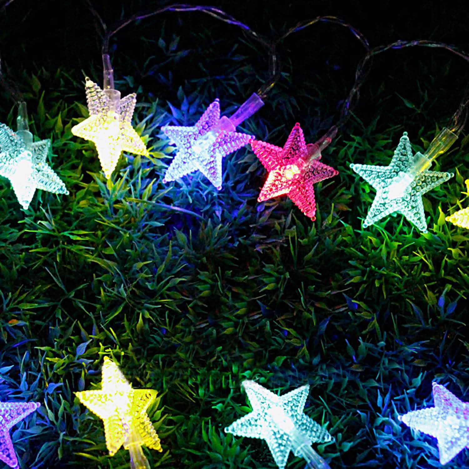 40-LED 13.12FT Star Fairy Lights Colorful String & Fairy Lights - Tophatter Daily Deals