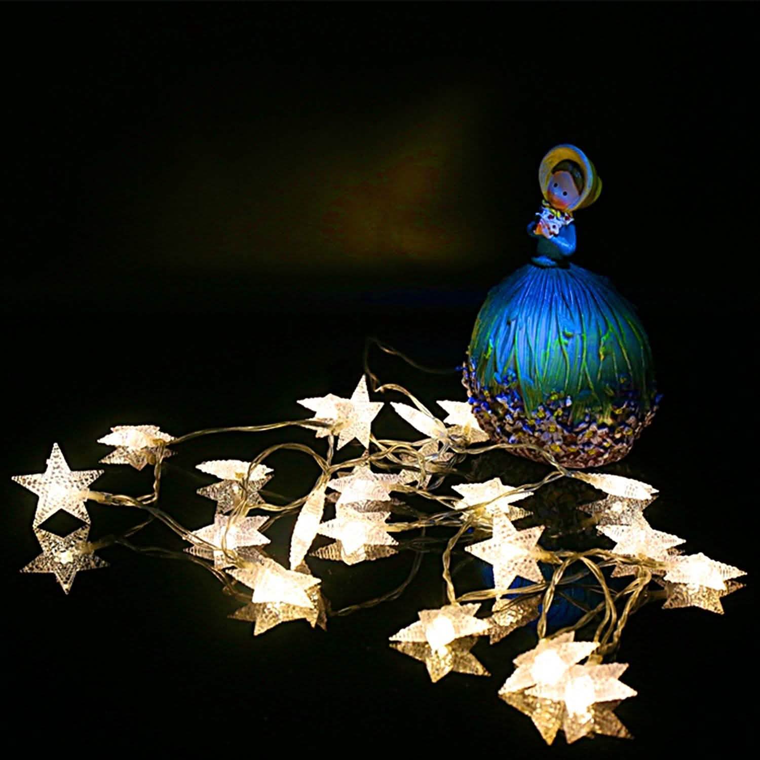40-LED 13.12FT Star Fairy Lights String & Fairy Lights - Tophatter Daily Deals