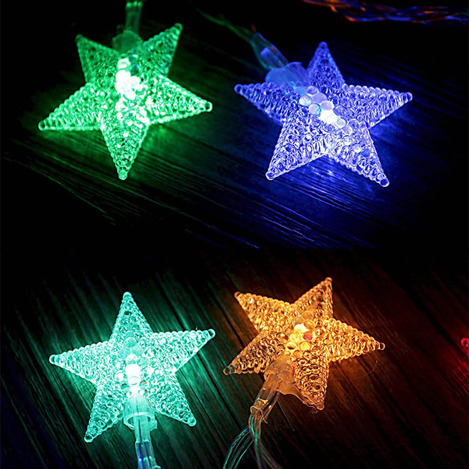 40-LED 13.12FT Star Fairy Lights String & Fairy Lights - Tophatter Daily Deals