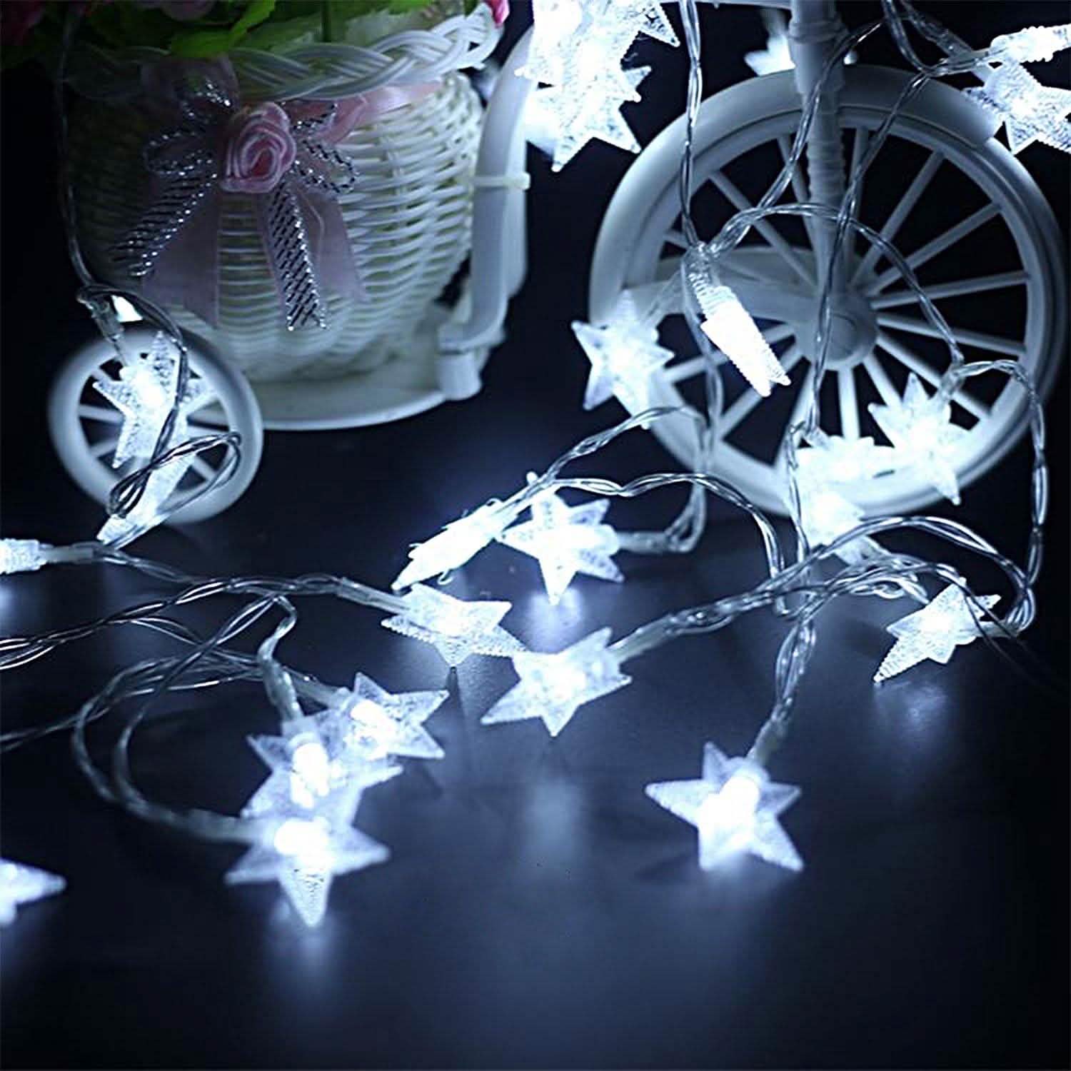 40-LED 13.12FT Star Fairy Lights String & Fairy Lights - Tophatter Daily Deals
