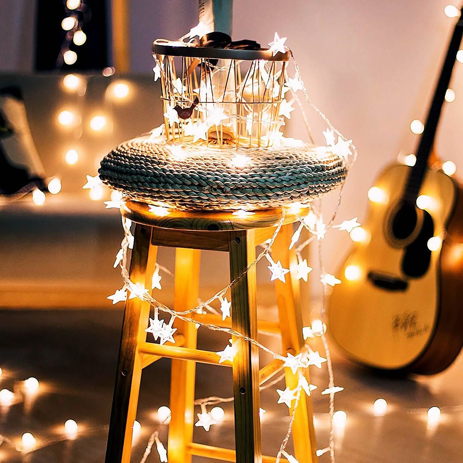 40-LED 13.12FT Star Fairy Lights String & Fairy Lights - Tophatter Daily Deals