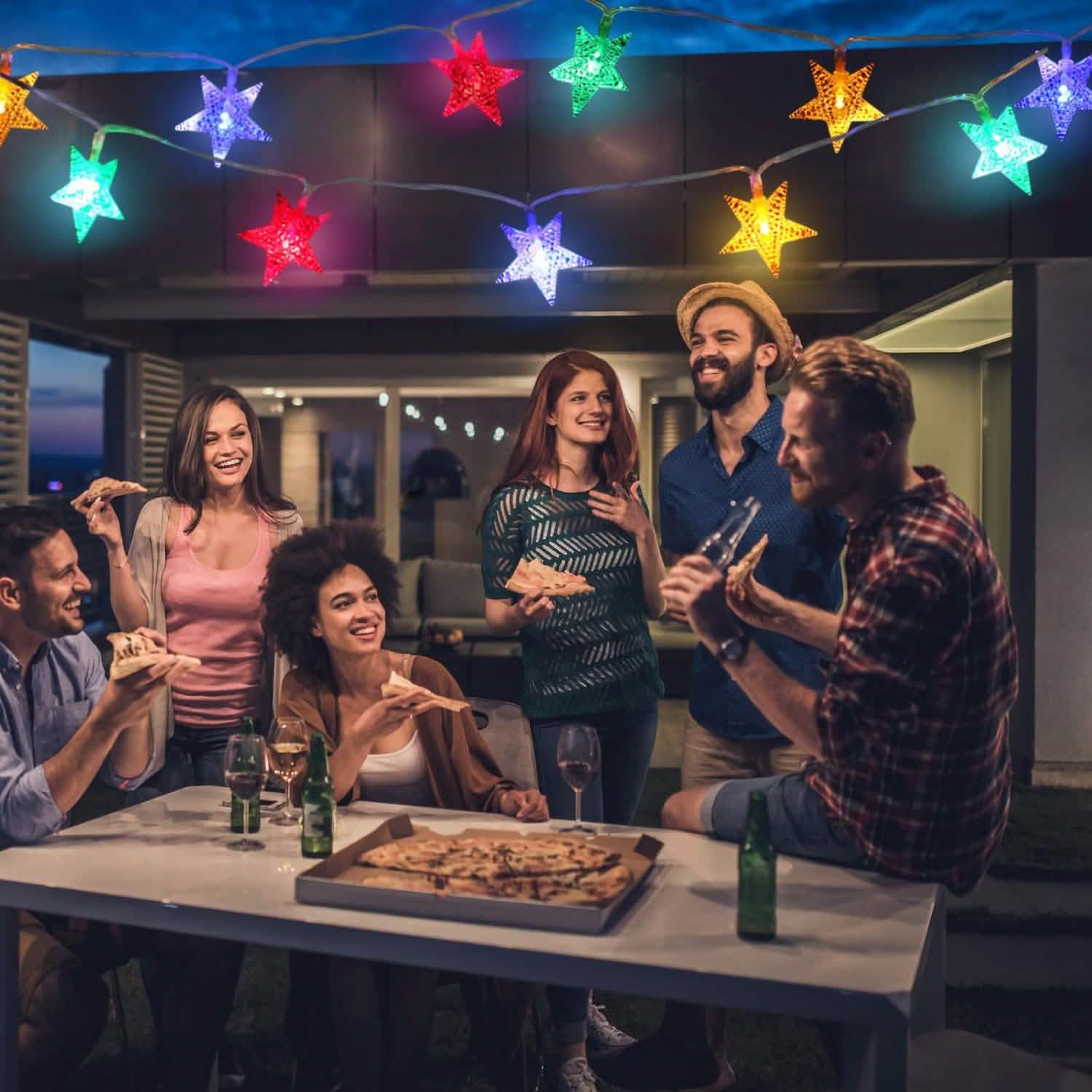 40-LED 13.12FT Star Fairy Lights String & Fairy Lights - Tophatter Daily Deals