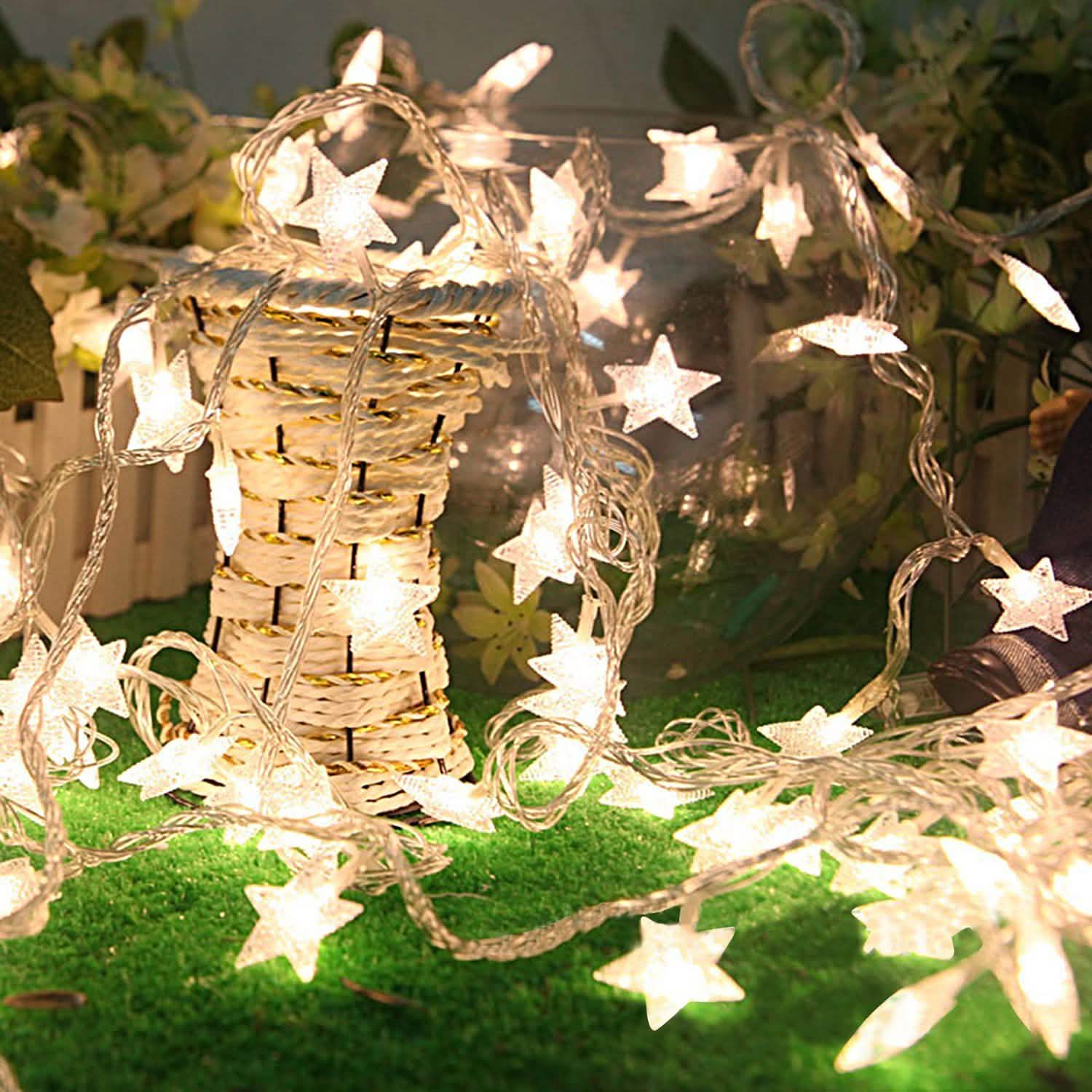 40-LED 13.12FT Star Fairy Lights String & Fairy Lights - Tophatter Daily Deals