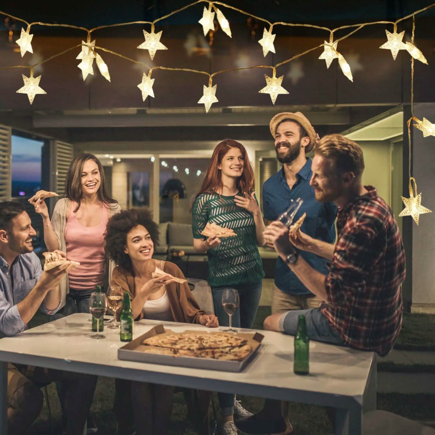 40-LED 13.12FT Star Fairy Lights String & Fairy Lights - Tophatter Daily Deals