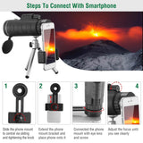 40x60 HD Optical Monocular Telescope with FMC Lens Outdoor Recreation - Tophatter Daily Deals
