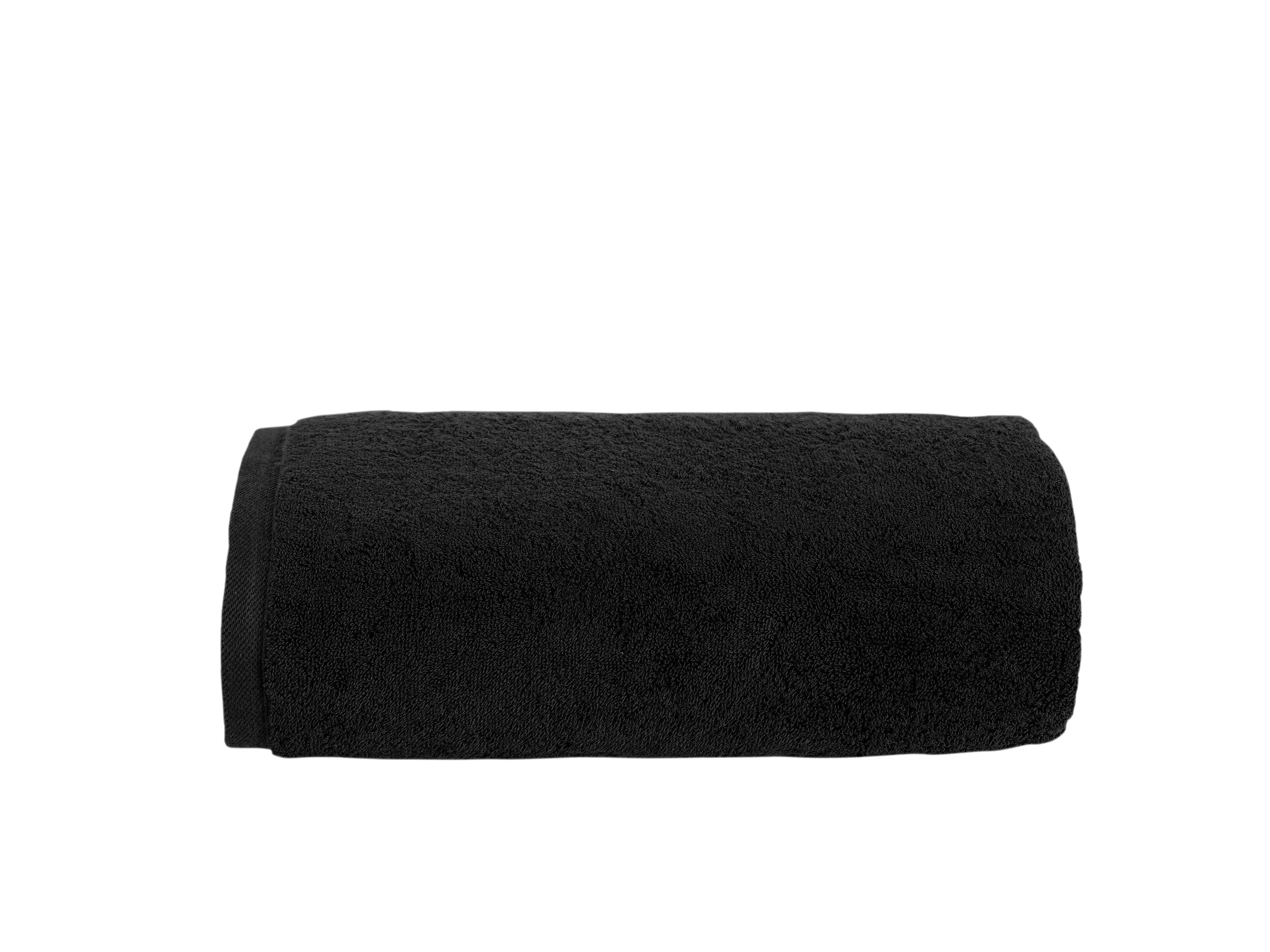 Turkish Cotton Jumbo Bath Sheet 40X80" Black Bath Towel - Tophatter Daily Deals