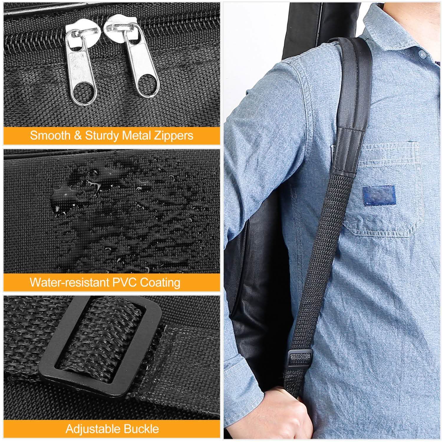 41" 5mm Thick Padded Protective Acoustic Guitar Bag Everything Else - Tophatter Daily Deals