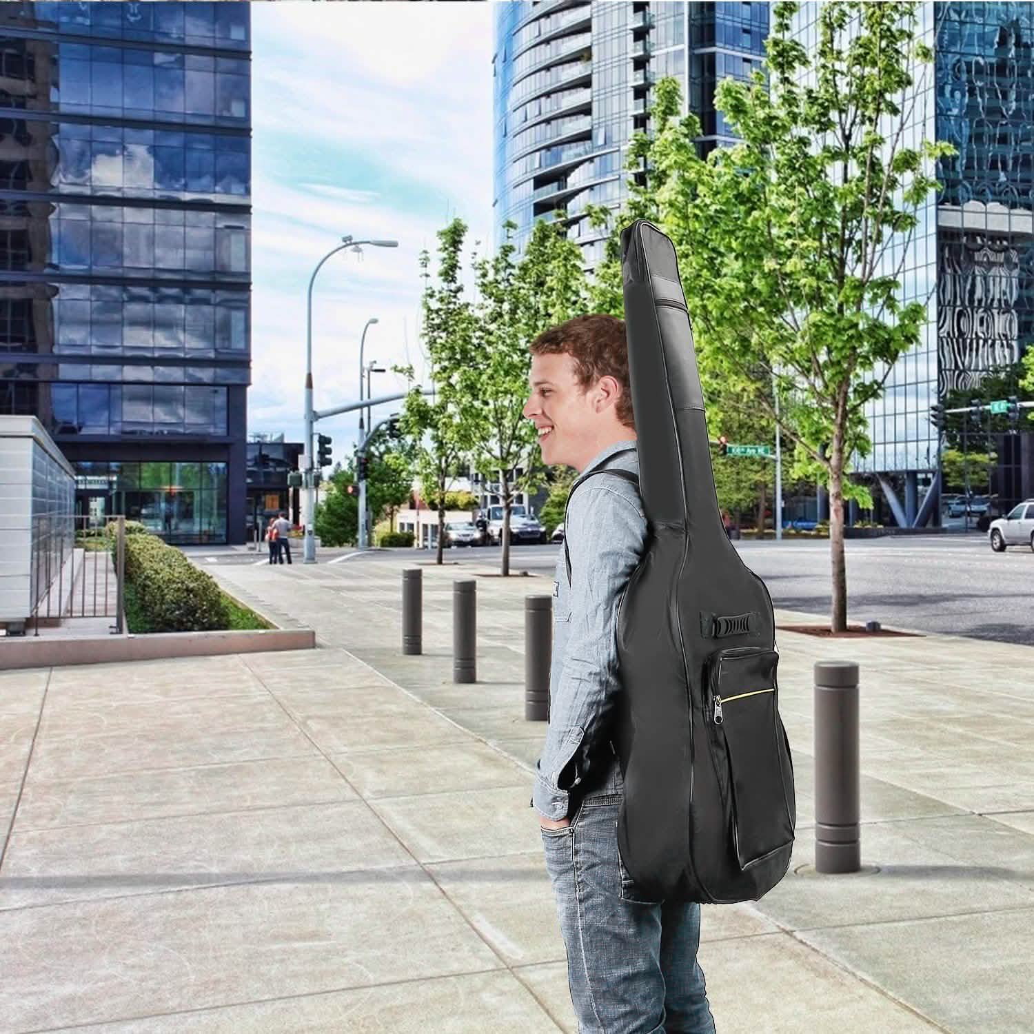 41" 5mm Thick Padded Protective Acoustic Guitar Bag Everything Else - Tophatter Daily Deals