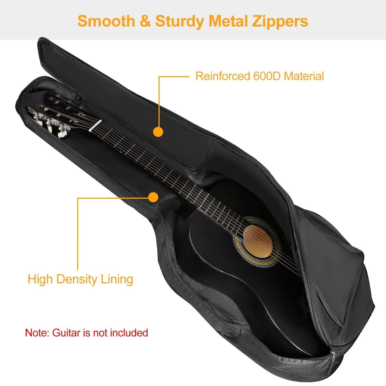 41" 5mm Thick Padded Protective Acoustic Guitar Bag Everything Else - Tophatter Daily Deals