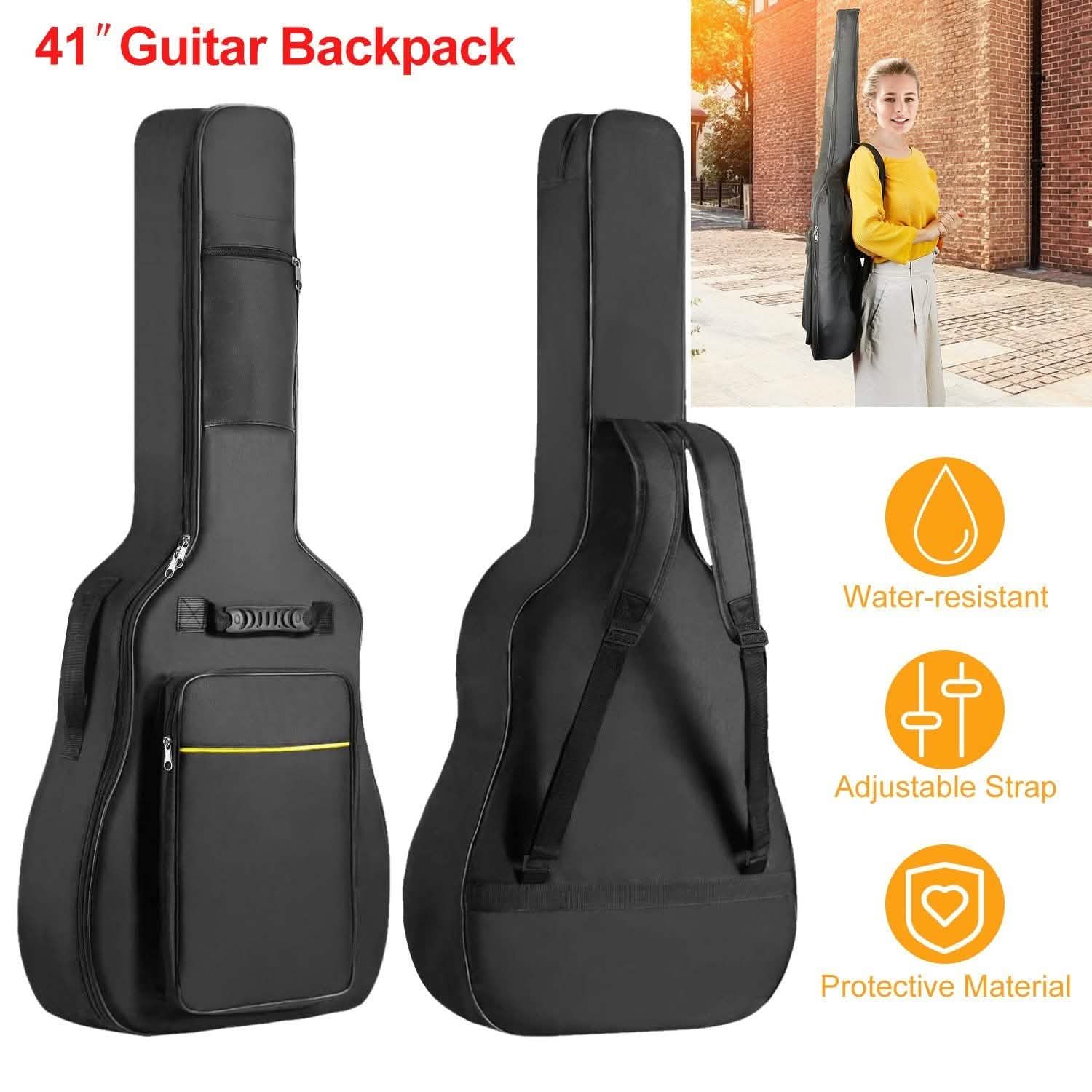 41" 5mm Thick Padded Protective Acoustic Guitar Bag Everything Else - Tophatter Daily Deals