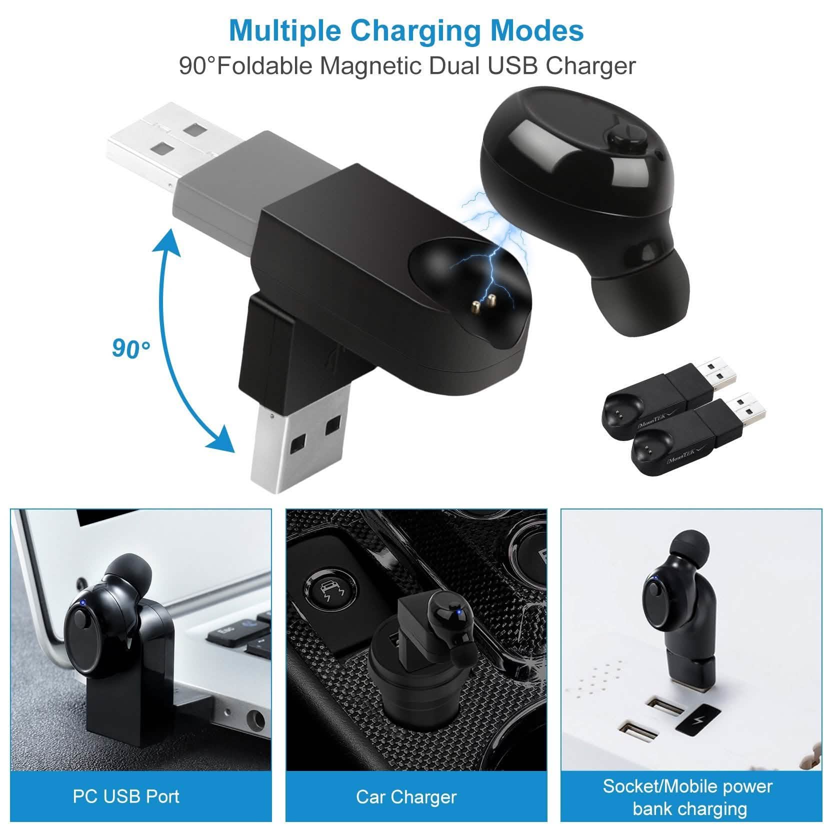 4.1 Magnetic Single Charging Earbuds Audio Accessories - Tophatter Daily Deals
