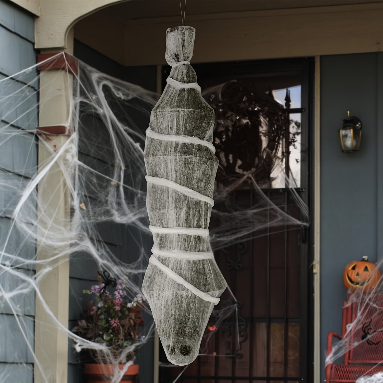 Halloween Hanging Cocoon Prop Halloween - Tophatter Daily Deals