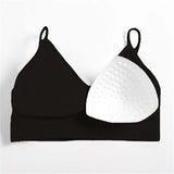 Talmont Seamless Ribbed Bra & Panty Set – Soft, Stretchy Lounge Lingerie with Removable Pads Women's Lingerie - Tophatter Daily Deals