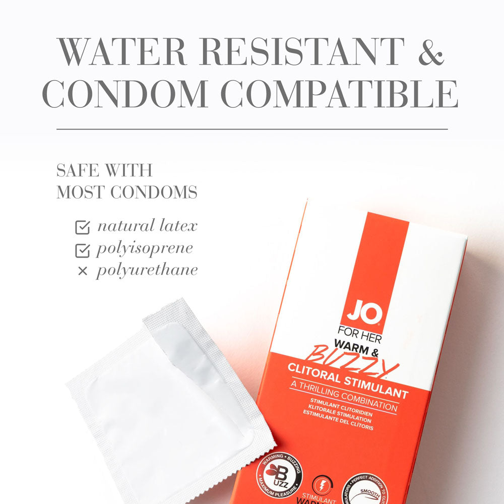 JO Warm & Buzzy – Warming Clitoral Stimulation Gel 10 ml > Essentials > Womens Enhancers - Tophatter Daily Deals