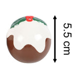 Christmas Pudding Salt & Pepper Shakers | Ceramic Christmas Salt & Pepper Pots Salt and Pepper Shakers - Tophatter Daily Deals