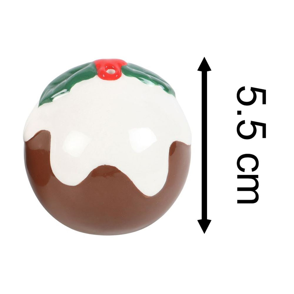 Christmas Pudding Salt & Pepper Shakers | Ceramic Christmas Salt & Pepper Pots Salt and Pepper Shakers - Tophatter Daily Deals