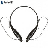 Water-Resistant Behind-the-Neck Bluetooth Stereo Headset Black On-Ear Headphones - Tophatter Daily Deals