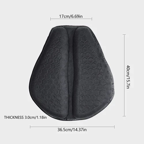 Motorcycle Gel Seat Pad Honeycomb Petal Design Long Ride - Tophatter Daily Deals