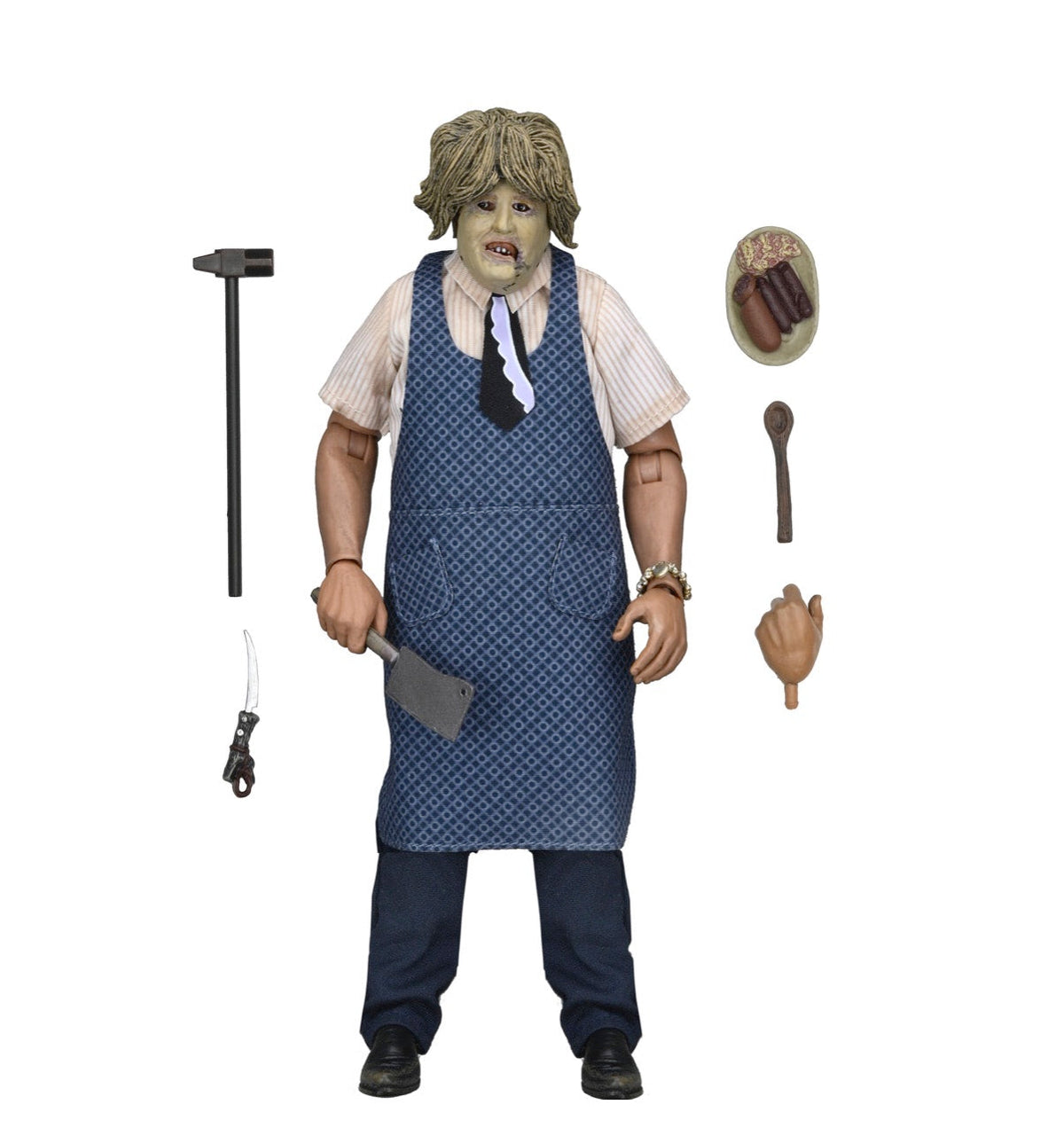 The Texas Chainsaw Massacre – Leatherface (Old Lady Mask) Clothed Action Figure Mask - Tophatter Daily Deals