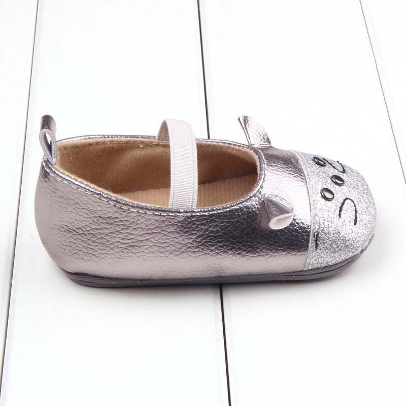 Bright leather little mouse baby shoes 0 - Tophatter Daily Deals