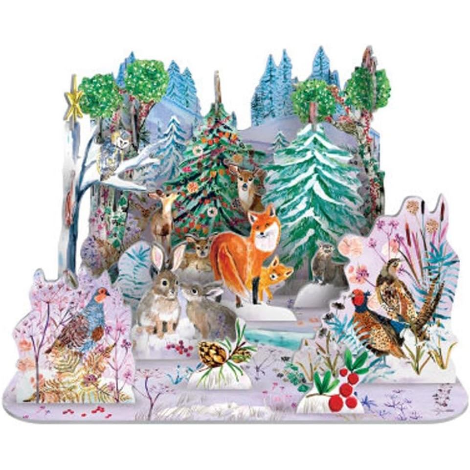 3D Pop & Slot Wild Winter's Song Free Standing Christmas Advent Calendar Advent Calendar - Tophatter Daily Deals