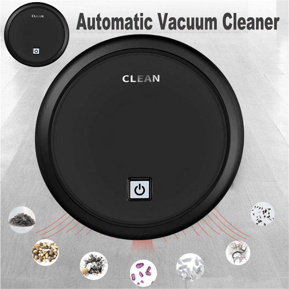3-in-1 Robot Vacuum Cleaner 1800Pa Multifunctional Smart Floor Cleaner USB Rechargeable Dry Wet Sweeping Vacuum Cleaner 0 - Tophatter Daily Deals