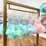 Baby Girl One Year Old Dress Birthday Princess Dress Piano Playing Tulle Tutu 0 - Tophatter Daily Deals
