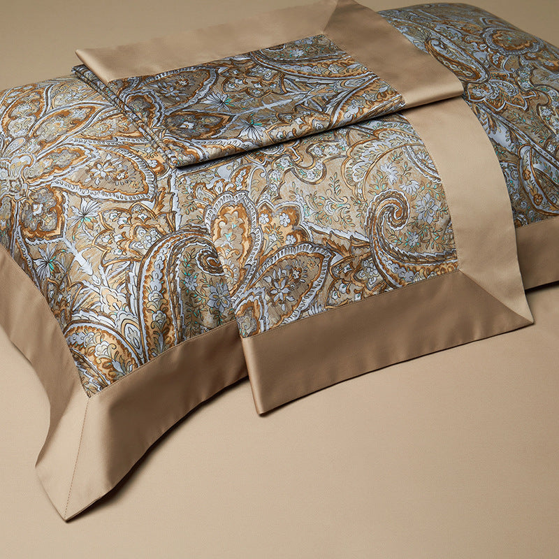 140 Cotton Satin Digital Printed Four-piece Bedding Set 0 - Tophatter Daily Deals