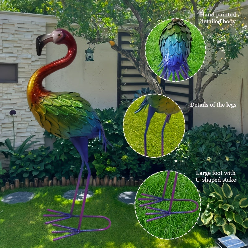 Garden Crane Statue Outdoor Heron Bird Sculpture Lawn Ornaments & Garden Sculptures - Tophatter Daily Deals