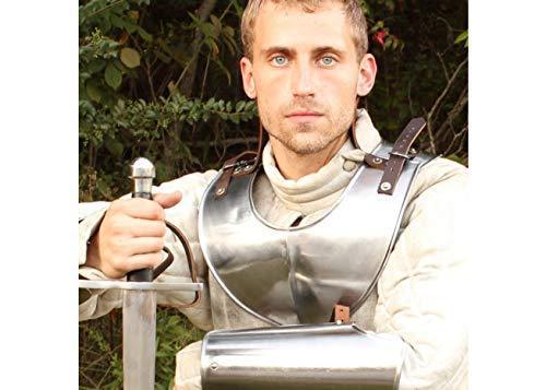 Austere Renaissance Army Gorget historical period - Tophatter Daily Deals