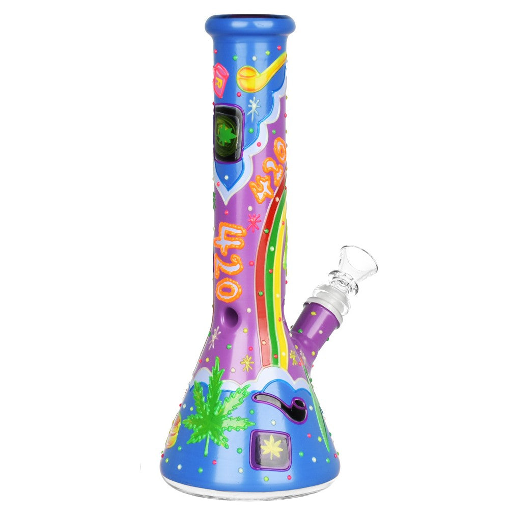 420 Beach Vibes Beaker Bong Bongs - Tophatter Daily Deals