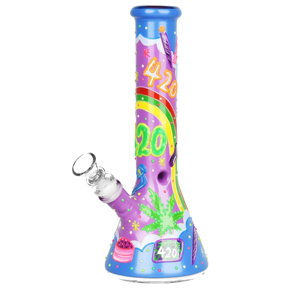 420 Beach Vibes Beaker Bong Bongs - Tophatter Daily Deals
