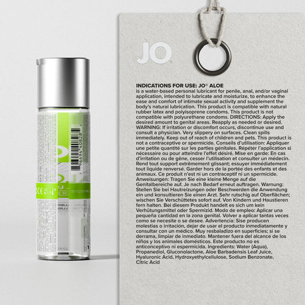 JO Aloe – Water Based Lubricant with Aloe 60ml > Lube > Water Based - Tophatter Daily Deals