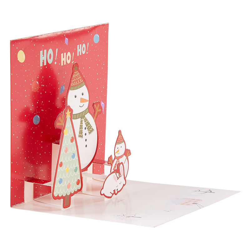 3D Three-dimensional Greeting Card Creative Christmas Eve 0 - Tophatter Daily Deals