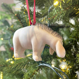 Eeyore Christmas Tree Decoration with Holly, Gisela Graham 8cm Baubles - Tophatter Daily Deals