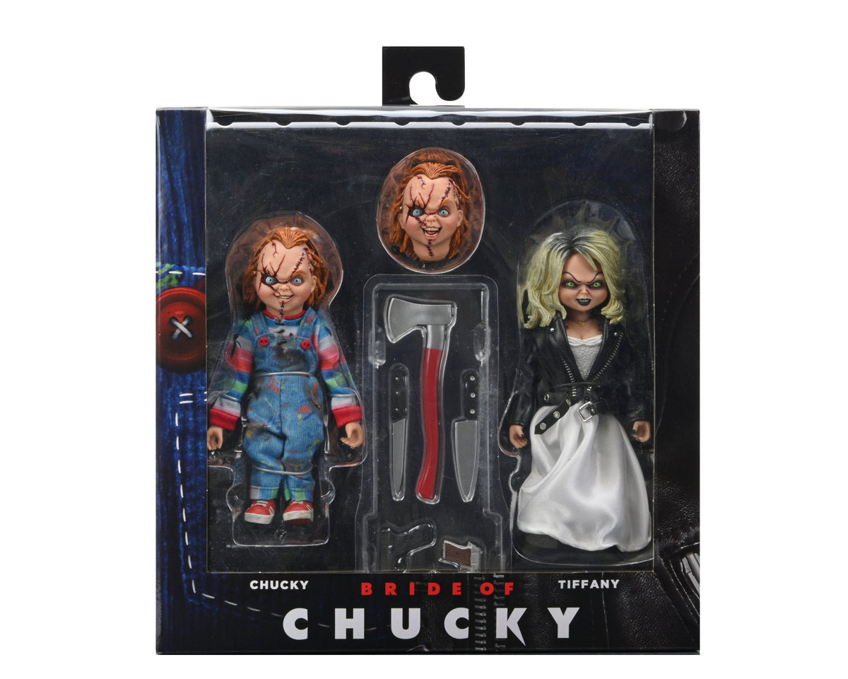 Bride of Chucky – Chucky & Tiffany Clothed Action Figure 2-Pack Action Figure - Tophatter Daily Deals