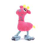 Brushed Velvet Animal Shape Vocal Flamingo Wear-Resistant Bite Resistant Dog Toy Rose Red 0 - Tophatter Daily Deals