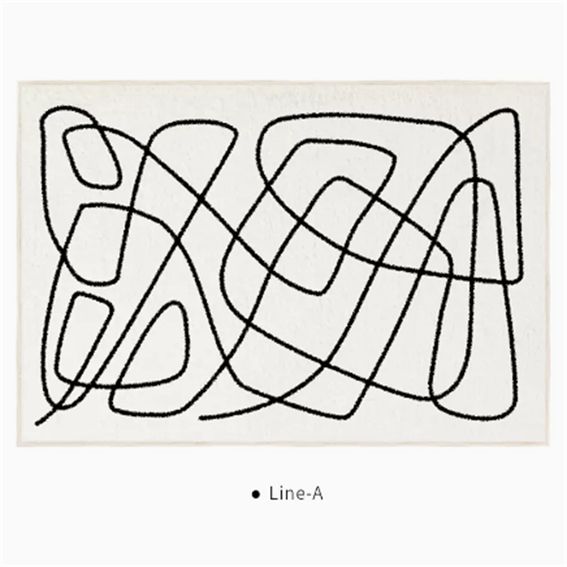 Black And White Line End Table Mat A 0 - Tophatter Daily Deals