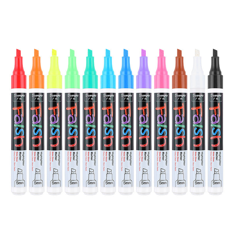 8-color electronic fluorescent plate 6MM highlighter 0 - Tophatter Daily Deals