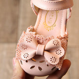 2021 new summer Child Girls half Bow Shoes Sandals Princess 1-3 Baby Toddler shoes' shoes 0 - Tophatter Daily Deals
