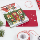 Mini Pop-up Christmas Advent Calendar House with 24 Glittery Doors & Envelope Advent Calendar - Tophatter Daily Deals