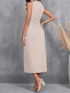 Ruched Sleeveless Midi Dress Casual Dresses - Tophatter Daily Deals