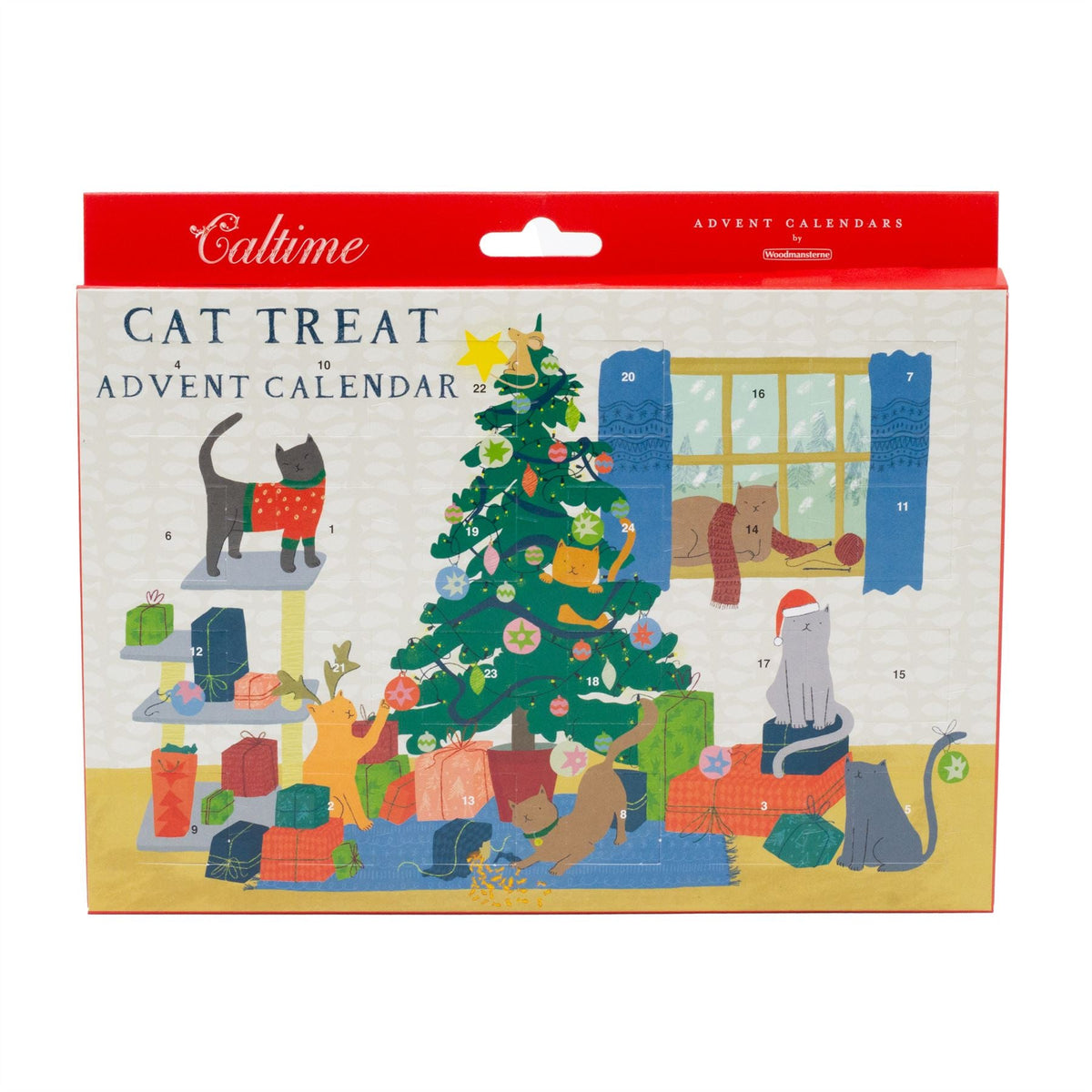 Cat Treat Christmas Advent Calendar | 24 Days of Salmon & Chicken Cat Treats Advent Calendar - Tophatter Daily Deals