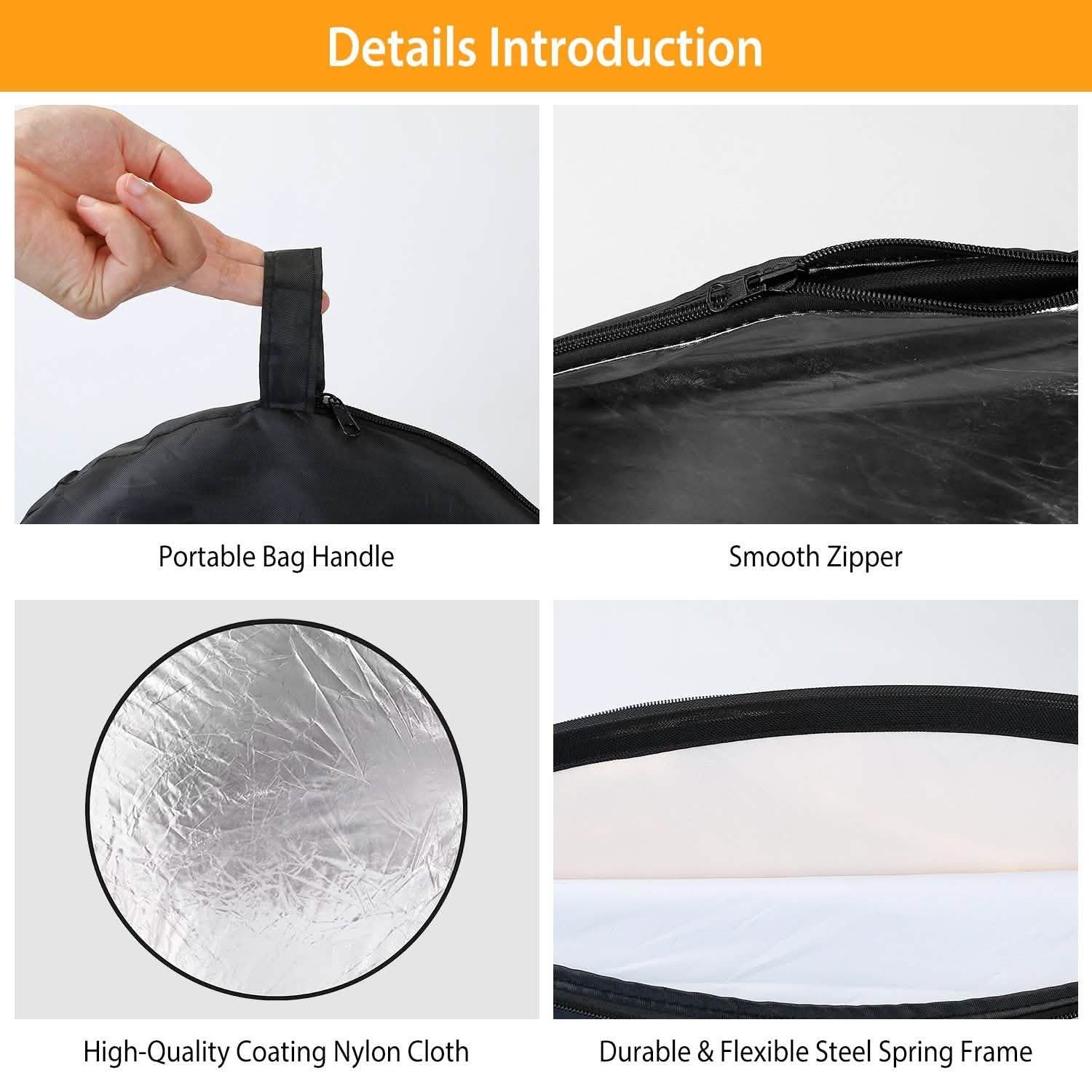 42.5" 5 In 1 Photography Round Light Collapsible Reflector Everything Else - Tophatter Daily Deals