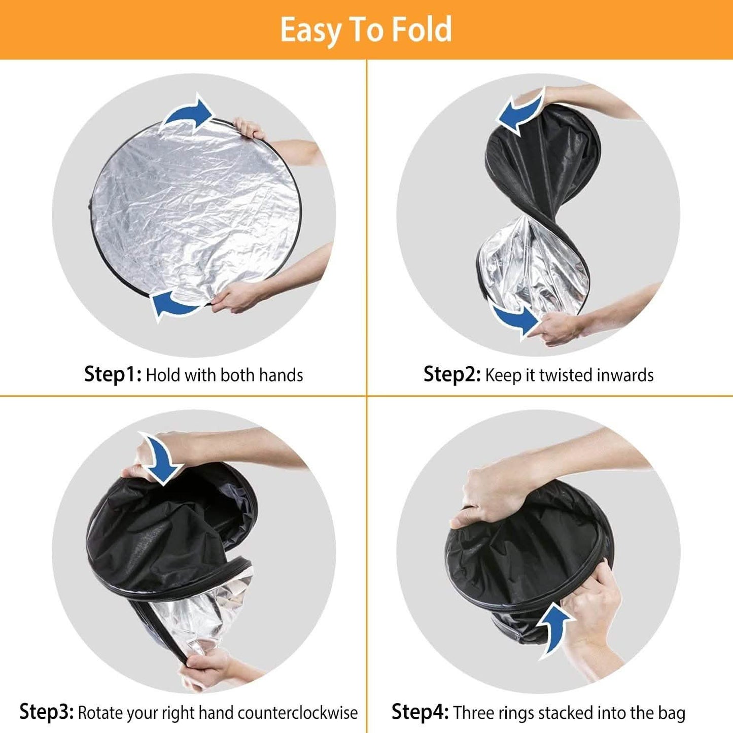 42.5" 5 In 1 Photography Round Light Collapsible Reflector Everything Else - Tophatter Daily Deals