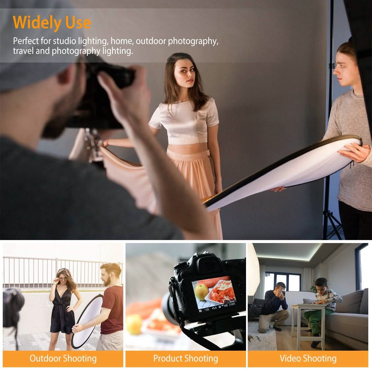 42.5" 5 In 1 Photography Round Light Collapsible Reflector Everything Else - Tophatter Daily Deals