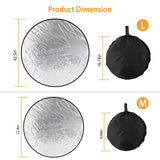 42.5" 5 In 1 Photography Round Light Collapsible Reflector Everything Else - Tophatter Daily Deals