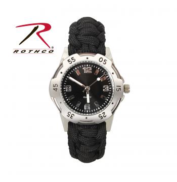 Rothco Paracord Bracelet Watch - Tophatter Daily Deals