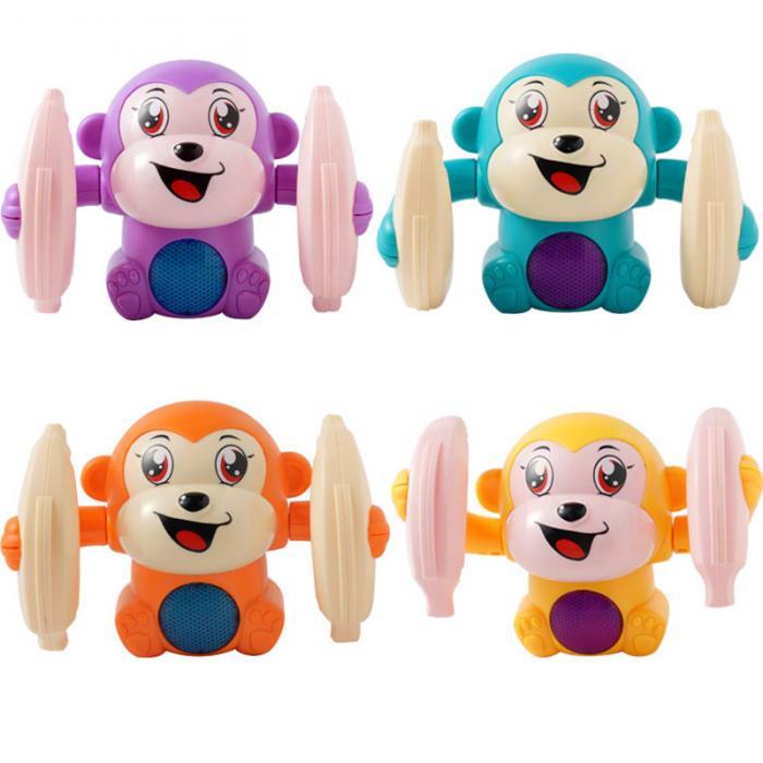 Baby Toys Electric Tumbling Monkey Light Music Puzzle Sound Tipping Monkey Kids Toys Early Educational Toys For Children Gifts 0 - Tophatter Daily Deals